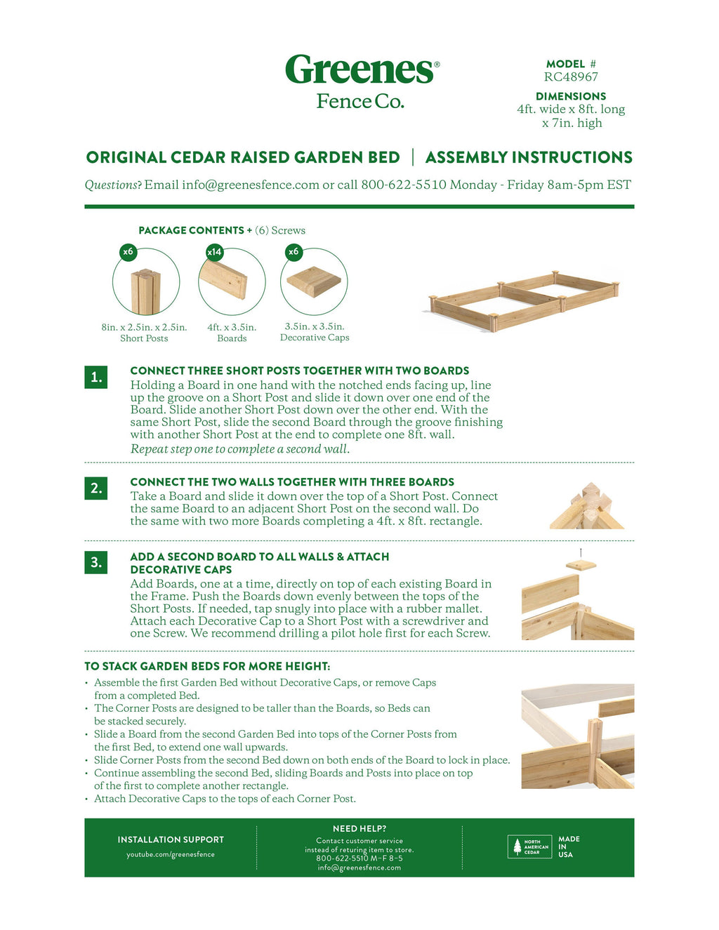 Cedar Raised Garden Bed Q649224