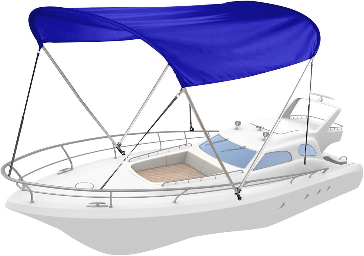 2 Bow Bimini Top Boat Cover with Aluminum Support Poles V718