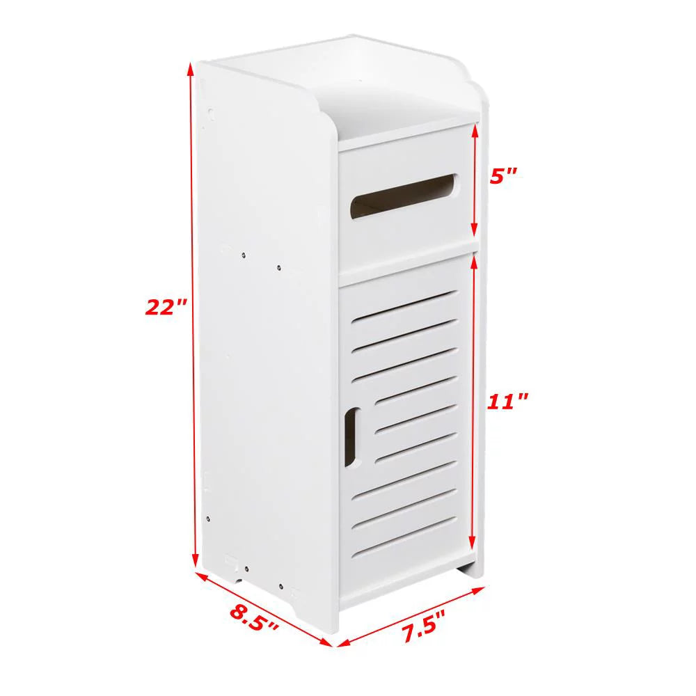 Wood Bathroom Storage Cabinet with Door X5173