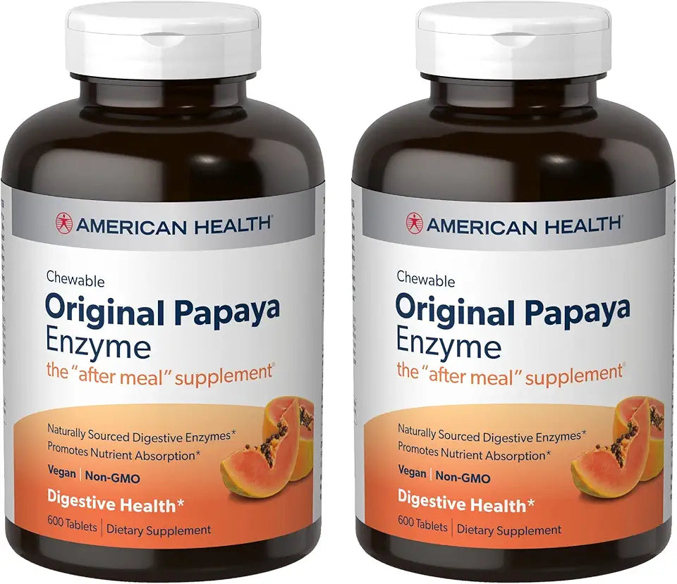 Papaya Enzyme Chewable Tablets Pack of 2 E726735
