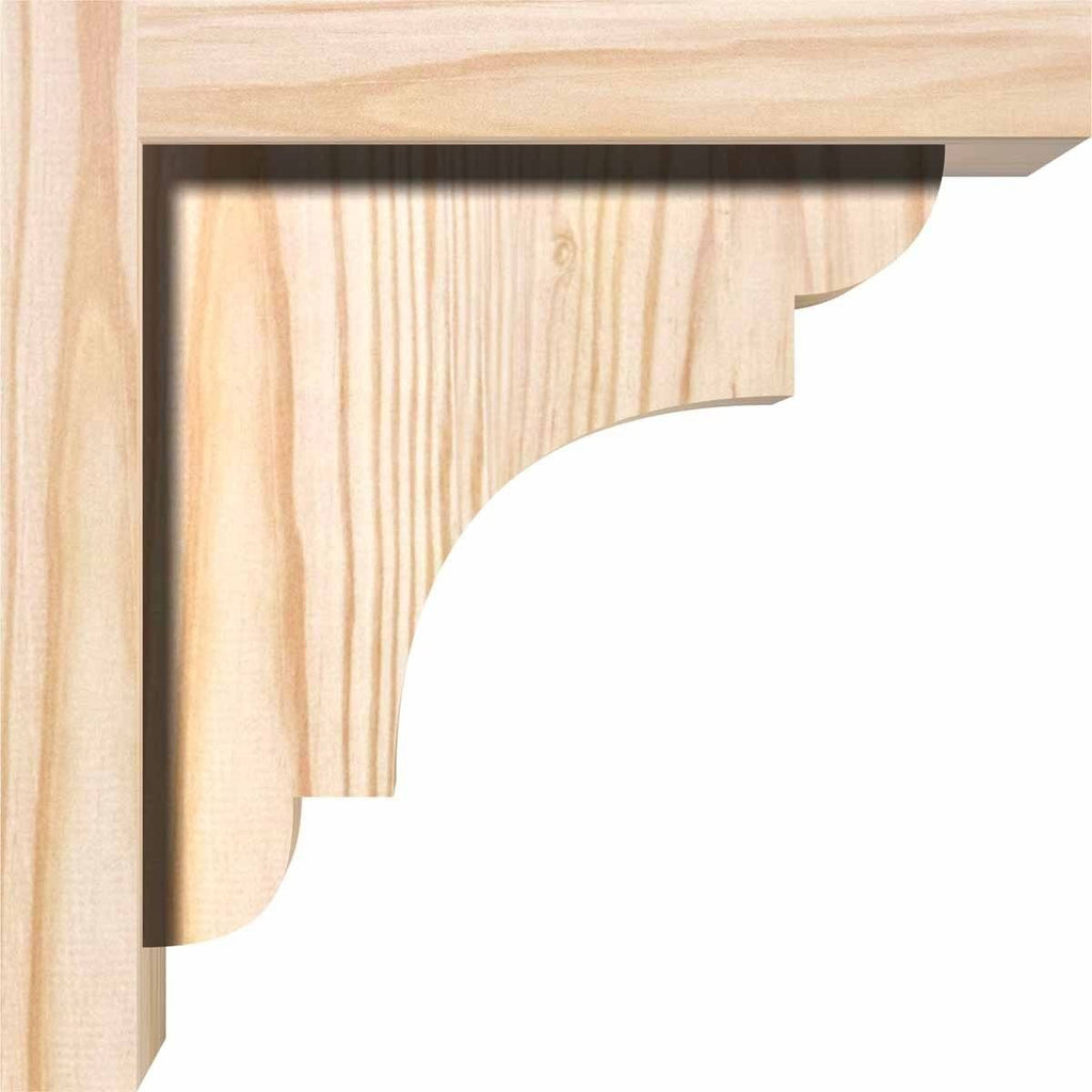 New Brighton Smooth Corbel with Backplate, Douglas Fir L40613