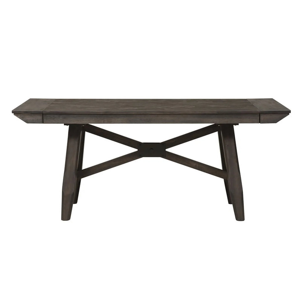 Chocolate Wood Trestle Table Top and Base S5886