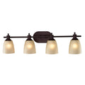 Oil Rubbed Bronze 4 Light Bath Bar Q10206