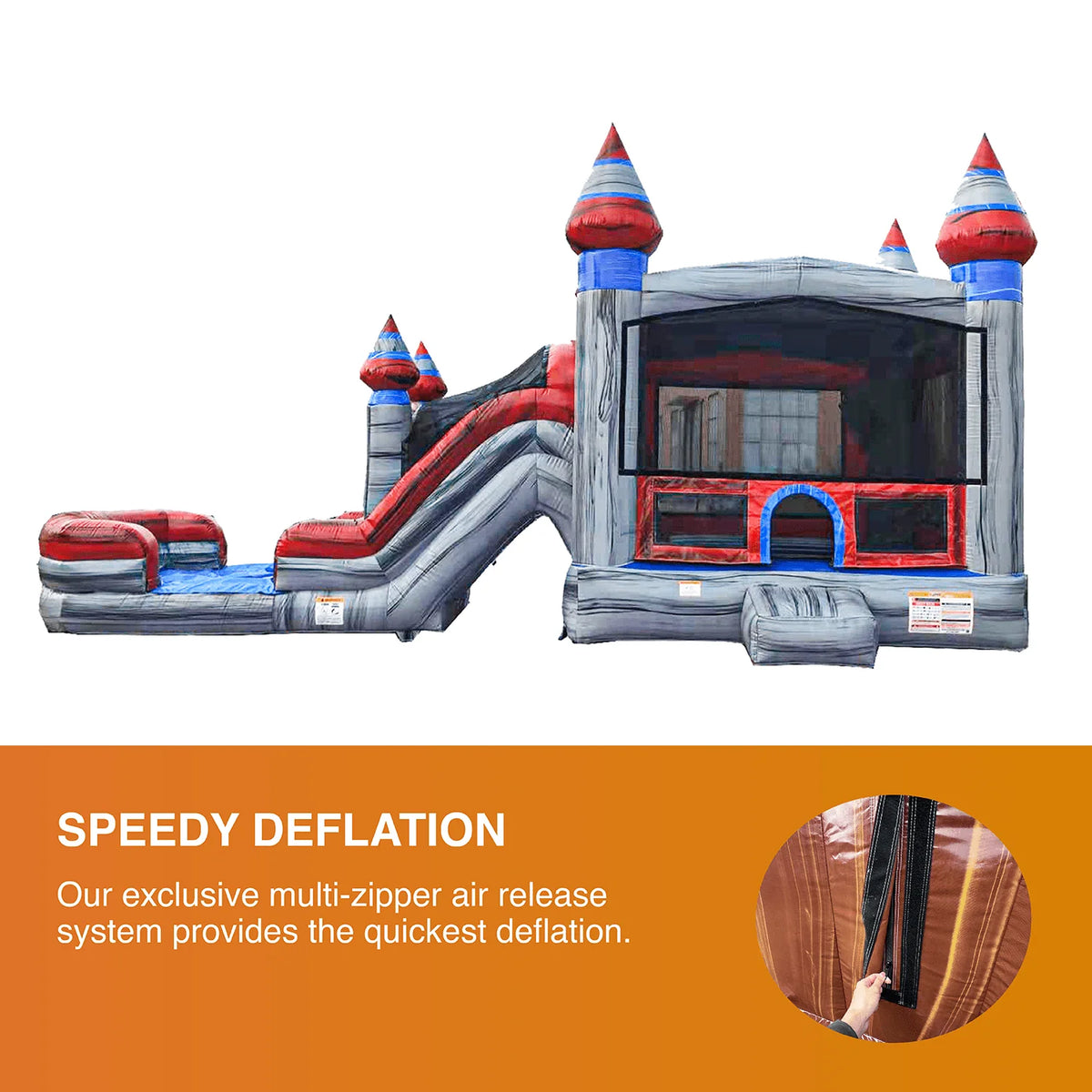 Commercial Grade Bounce House Water Slide with Pool S9370