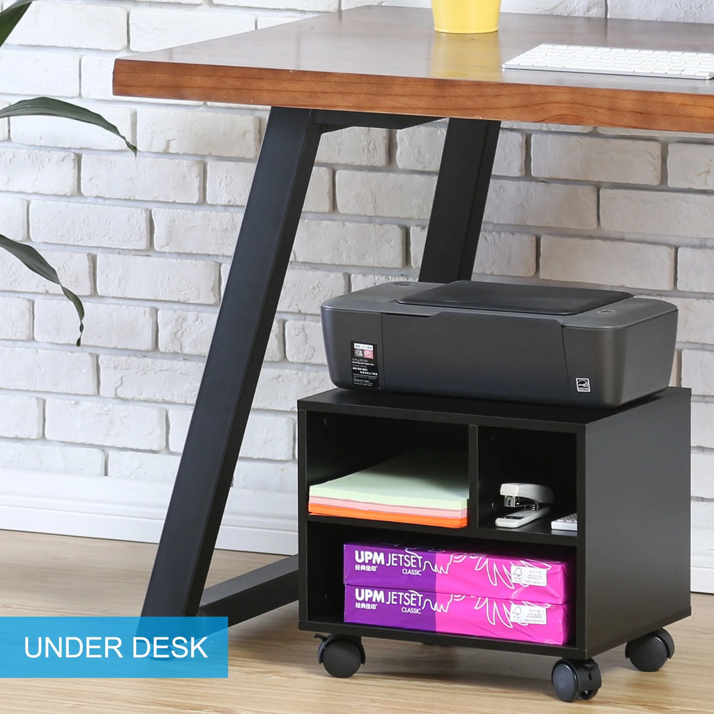 Under Desk Printer Stand Cart with Wheels Z463825