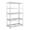 Galvanized Steel 5-Tier Shelf with Wire Mesh Panels T1466