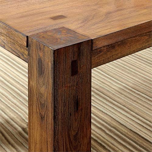 Rustic Wood Dining Bench in Dark Oak H493