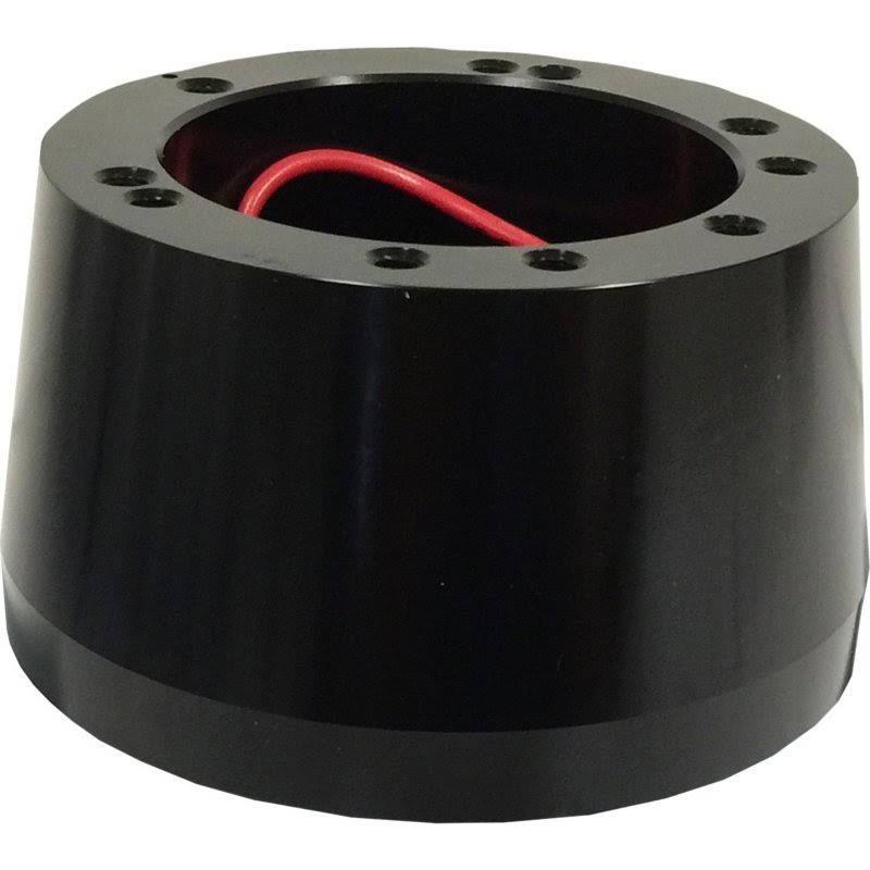 Black Anodized Billet Aluminum 6-Bolt Steering Wheel Hub Adaptor H9160