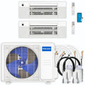 24,000 BTU 2 Zone Ceiling Cassette Ductless Air Conditioner and Heat Pump Y121998