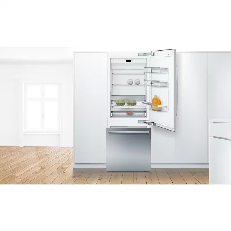 30 in. Built-In Smart Bottom Freezer Refrigerator Stainless Steel B162