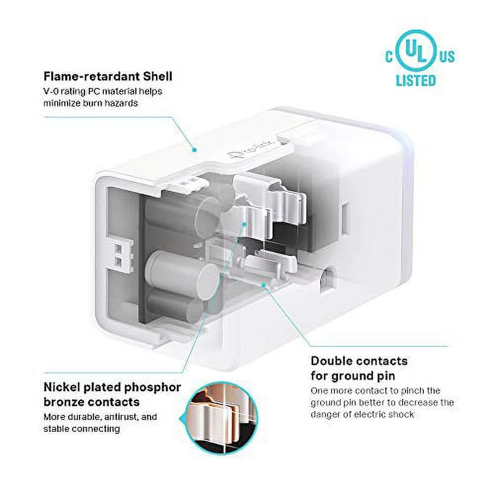 White 15 Amp Smart Plug 3-Pack L37230
