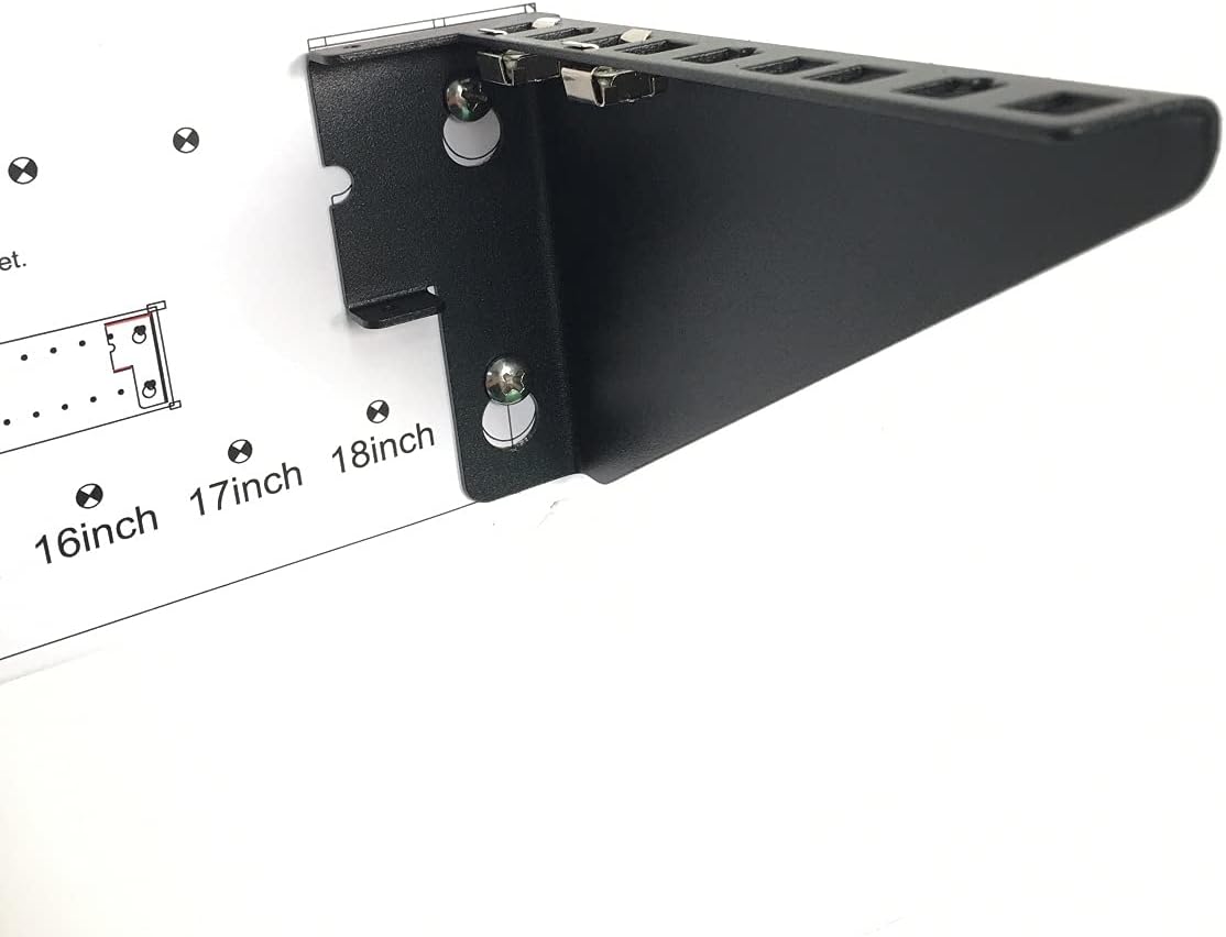 2U Light-Loading Foldable 19 Inches Cold Rolled Steel Vertical Wall Mount Rack L914