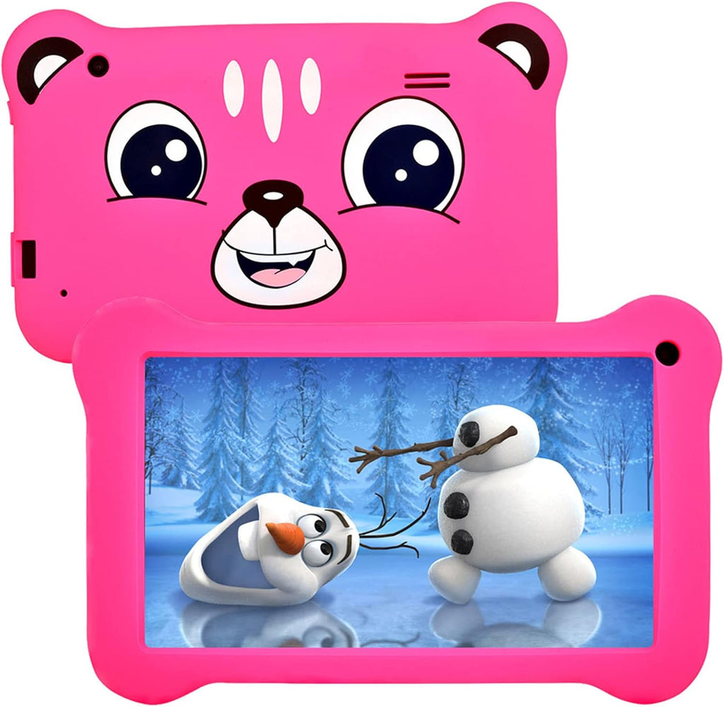 Pink Kids Tablet 7 inch IPS Dual Cameras WiFi Pack of 2 Y706139