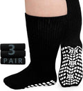 Extra Wide Non Slip Diabetic Socks with Grips 3 Pairs P128