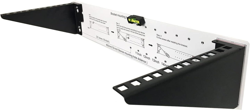 2U Light-Loading Foldable 19 Inches Cold Rolled Steel Vertical Wall Mount Rack L914