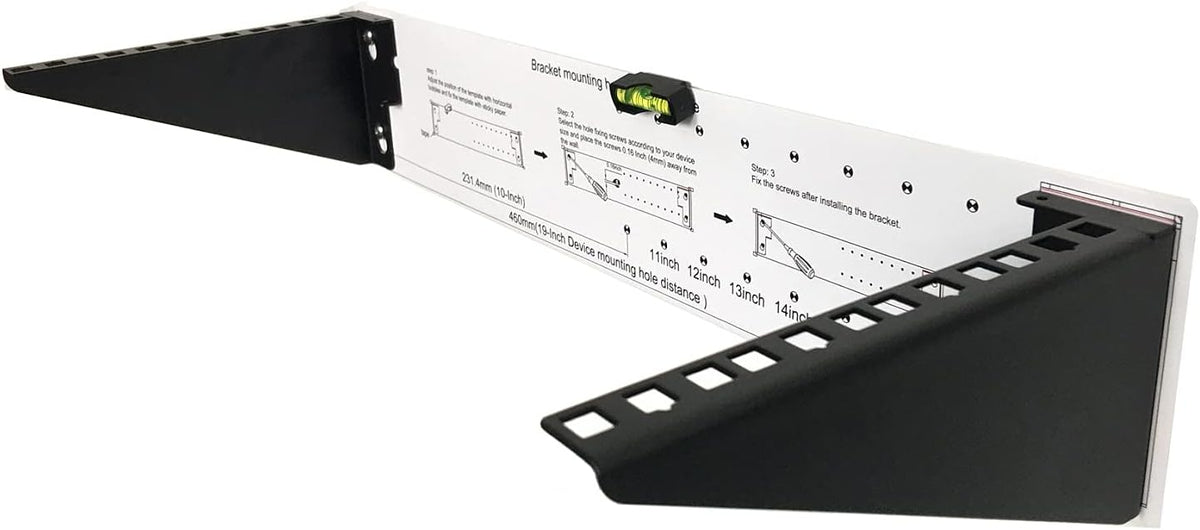 2U Light-Loading Foldable 19 Inches Cold Rolled Steel Vertical Wall Mount Rack L914