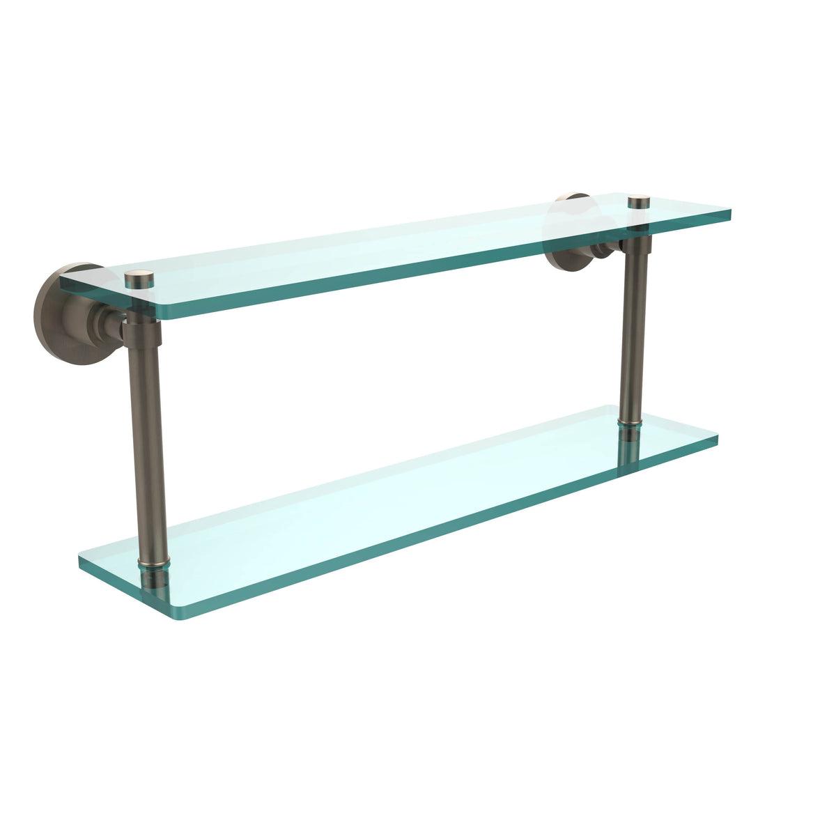22x22 Two Tiered Glass Shelf Oil Rubbed Bronze G323166
