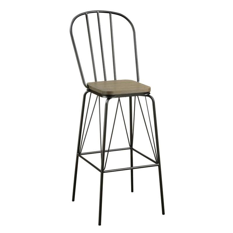 Black Metal Windsor Bar Stool (Set of 2) Z7382
