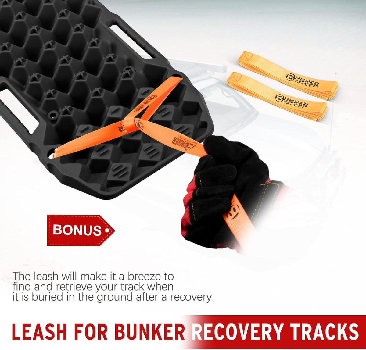 Black Off-Road Traction Boards Pair Recovery Tracks G79609