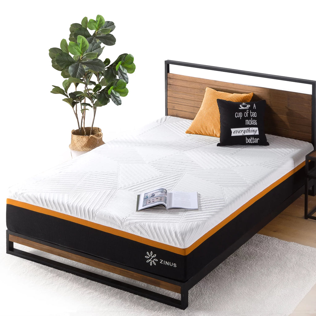 Queen Copper Memory Foam Pocket Spring Hybrid Mattress T2436