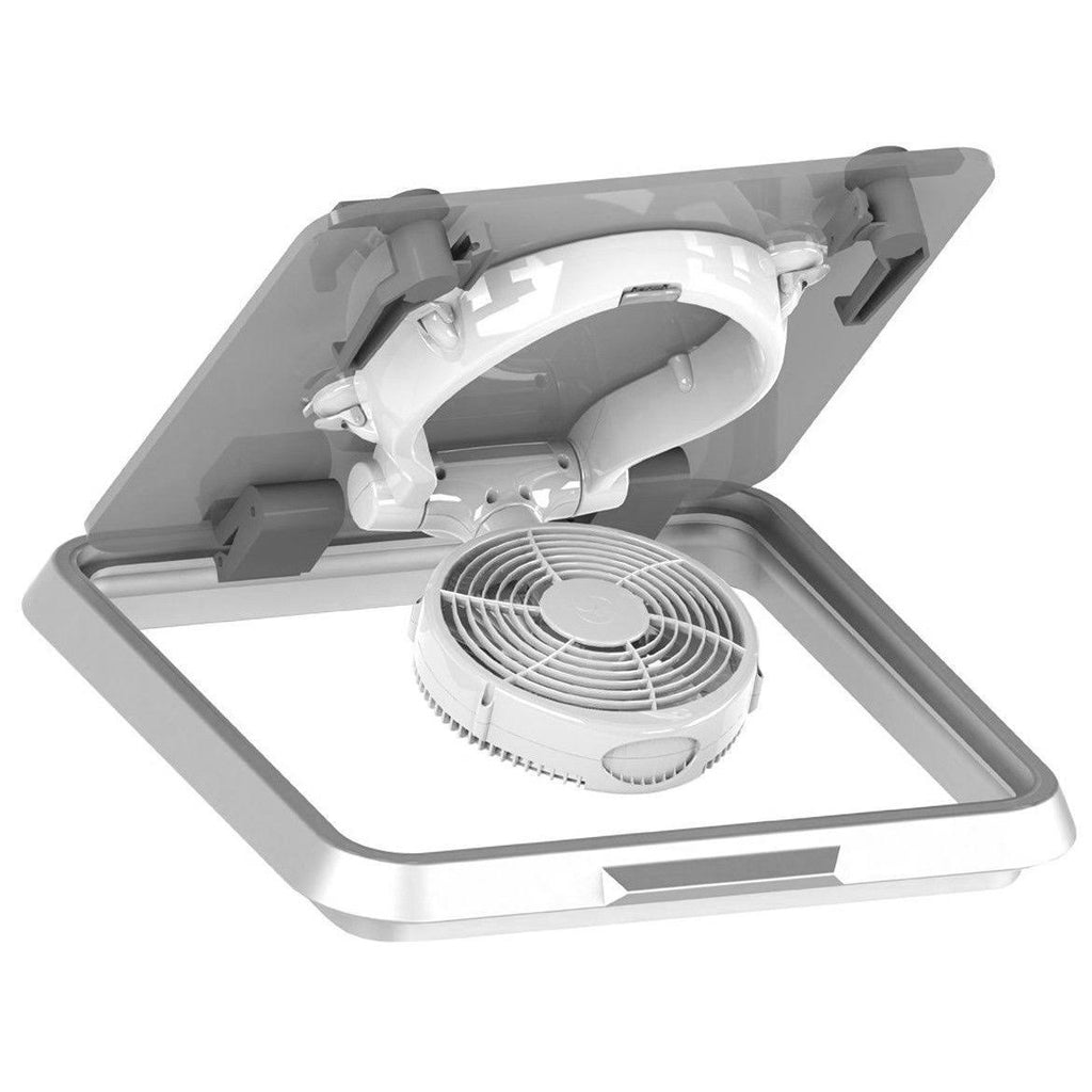 12V Hatch Fan with Suction Mount and Light W473