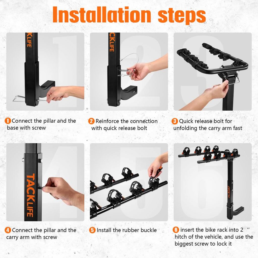 4 Bike Rack Bicycle Carrier with 2x22 Hitch Receiver Z284