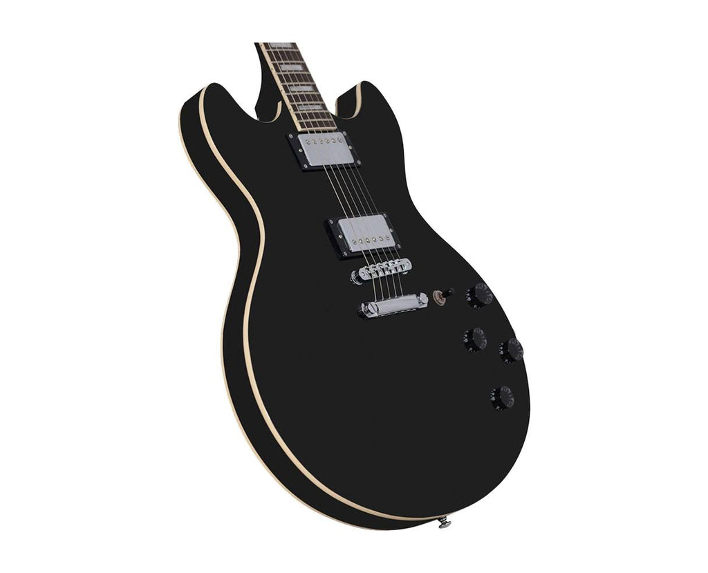 Black Semi-Hollowbody Electric Guitar I38367
