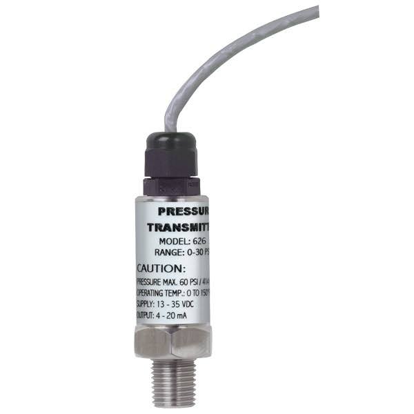 Industrial Pressure Transmitter, 0-300 Psig, 3& Cable Y293