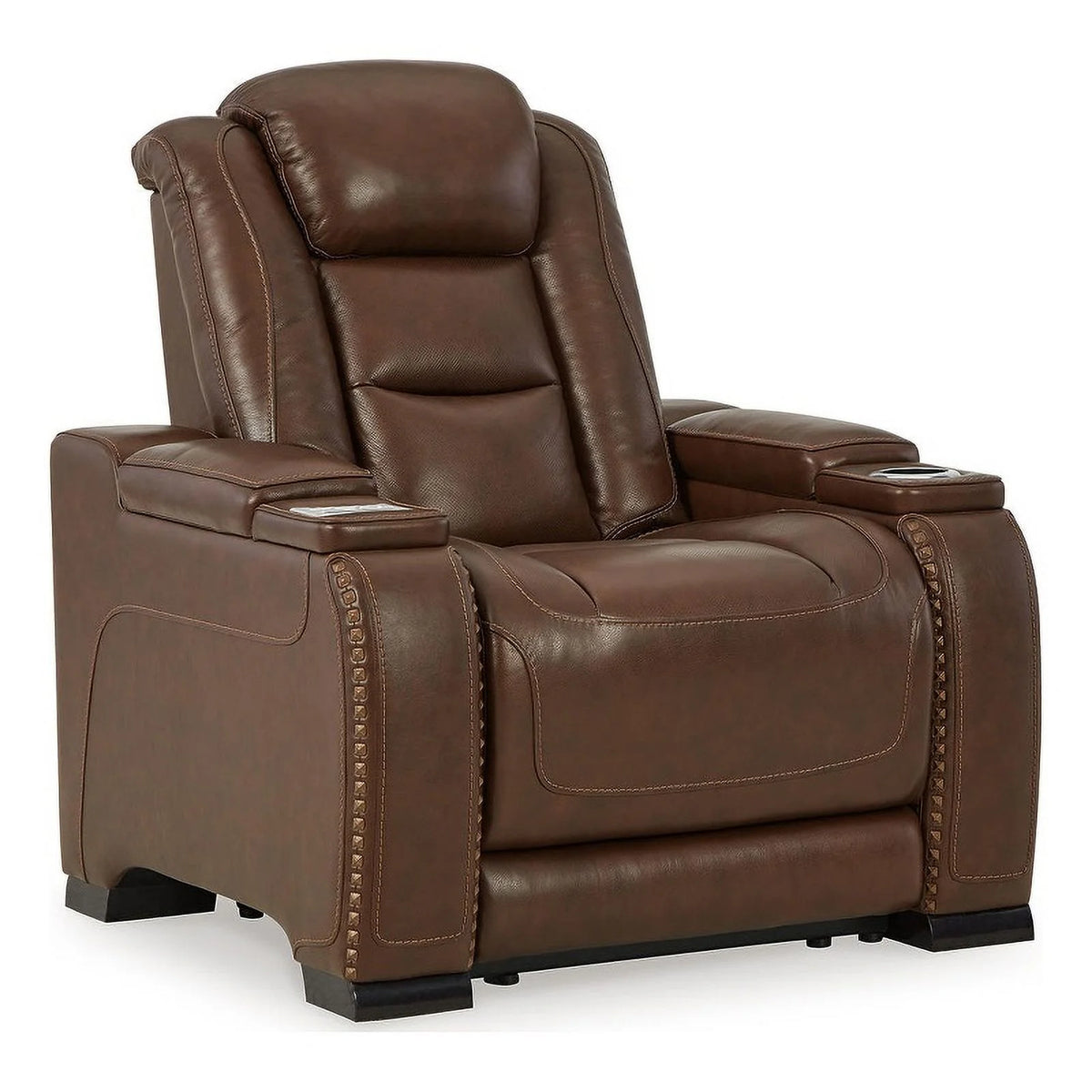 Brown Leather Power Recliner and Sofa Set L7599