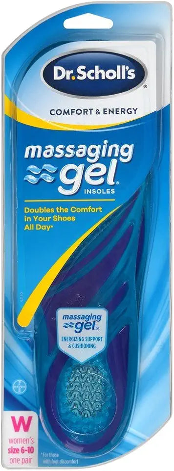 Massaging Gel Womens Size 6-10 6 Pack B933