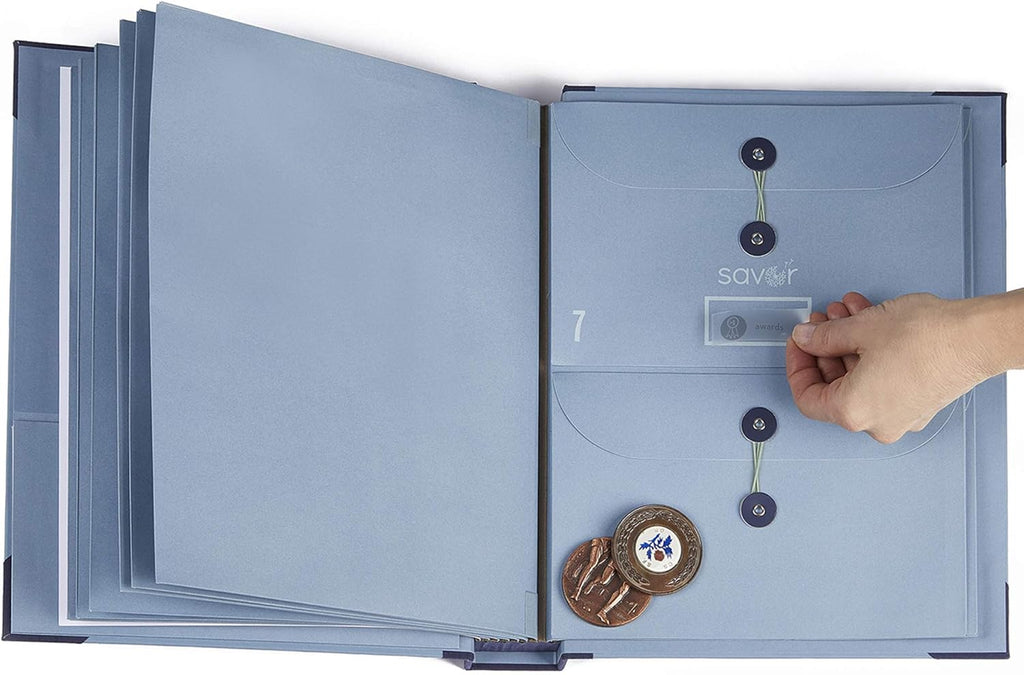 Blue Expanding File Folder Organizer Pack of 2 N976182