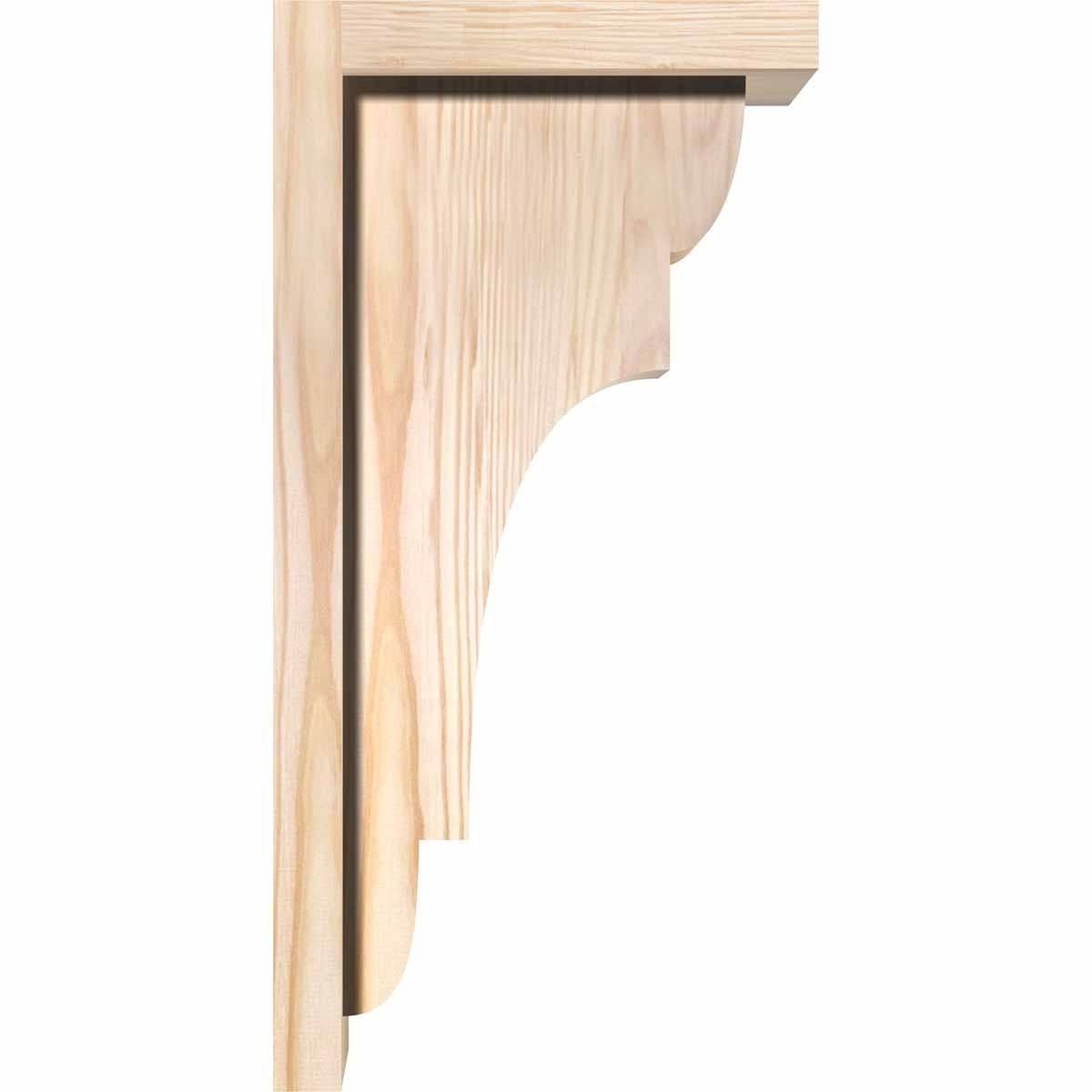 New Brighton Smooth Corbel with Backplate, Douglas Fir L40613